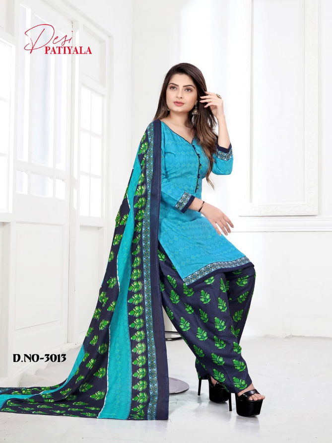 Ganesha Desi Patiyala 3 Cotton Casual Daily Wear Dress Material  Collection